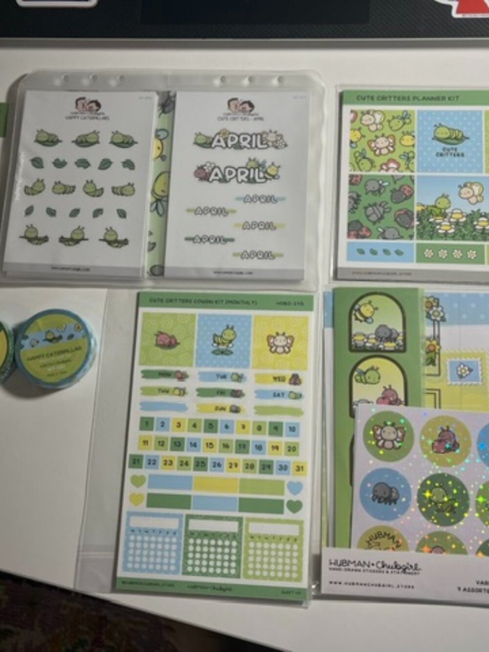 Hubman & Chubgirl Cute Critters Box Set Items - majority of set - box included